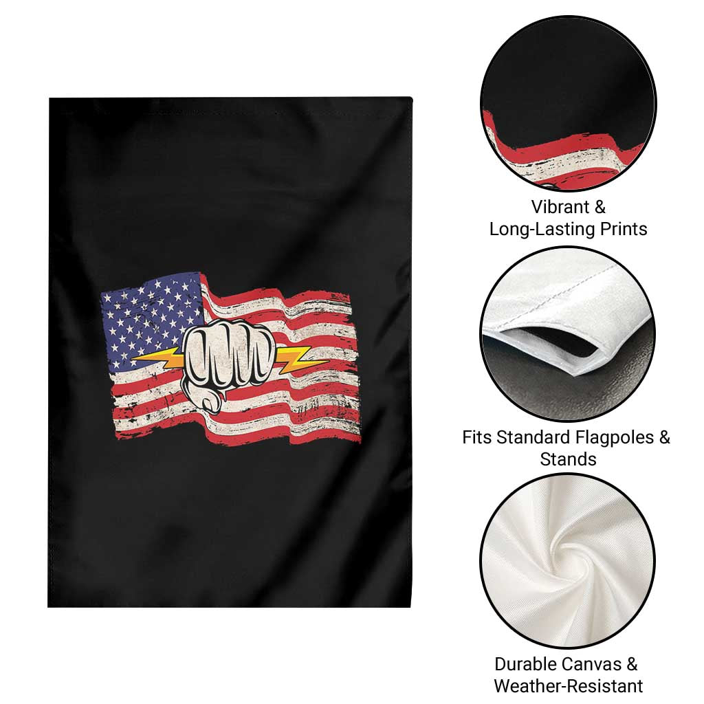 Electrician American Flag Garden Flag Patriotic Electrical Worker TS14 Print Your Wear