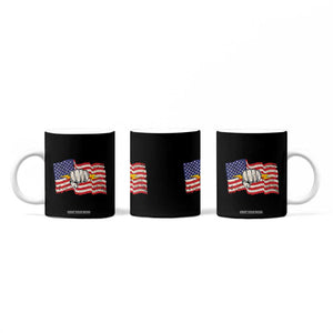 Electrician American Flag Coffee Mug Patriotic Electrical Worker TS14 Print Your Wear