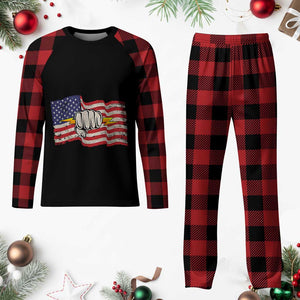 Electrician American Flag Plaid Pajama Set Patriotic Electrical Worker TS14 Buffalo Plaid Print Your Wear