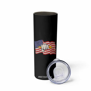 Electrician American Flag Skinny Tumbler Patriotic Electrical Worker TS14 Print Your Wear