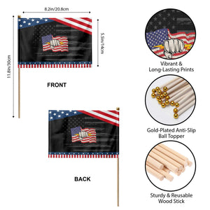 Electrician American Flag Patriotic Handheld Flag Electrical Gift Usa 4th of July