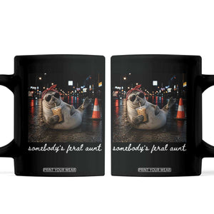 Somebody's Feral Aunt Coffee Mug Funny Neil The Seal Meme