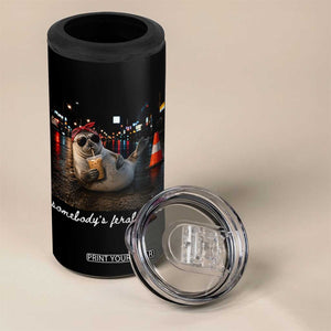 Somebody's Feral Aunt 4 in 1 Can Cooler Tumbler Funny Neil The Seal Meme