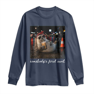 Somebody's Feral Aunt Long Sleeve Shirt Funny Neil The Seal Meme