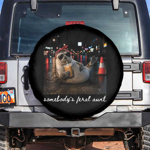 Somebody's Feral Aunt Spare Tire Cover Funny Neil The Seal Meme