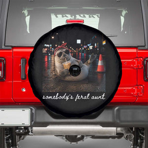 Somebody's Feral Aunt Spare Tire Cover Funny Neil The Seal Meme