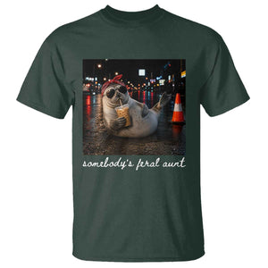 Somebody's Feral Aunt T Shirt Funny Neil The Seal Meme