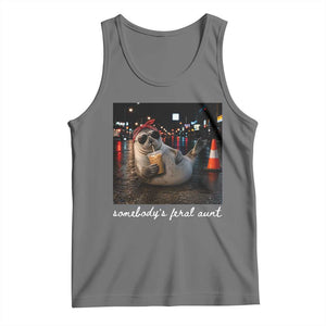 Somebody's Feral Aunt Tank Top Funny Neil The Seal Meme