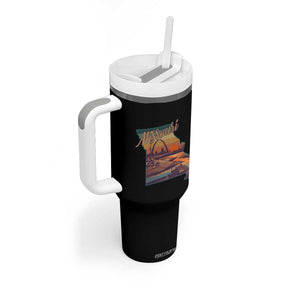 Retro Gateway Arch St Louis Missouri Map Outline Tumbler With Handle