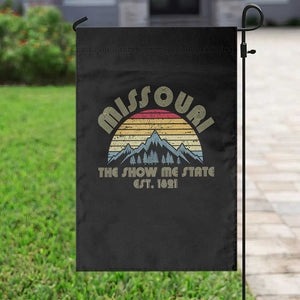 Retro Missouri The Show Me State USA America Souvenir Gift Garden Flag The Show Me State USA America Souvenir