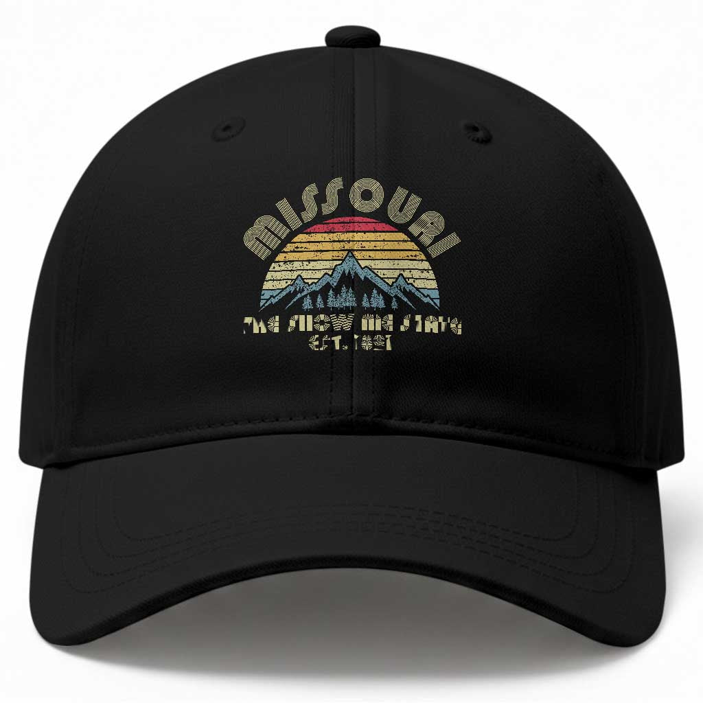 Retro Missouri The Show Me State USA America Souvenir Gift Baseball Cap The Show Me State USA America Souvenir TS14 Print Your Wear