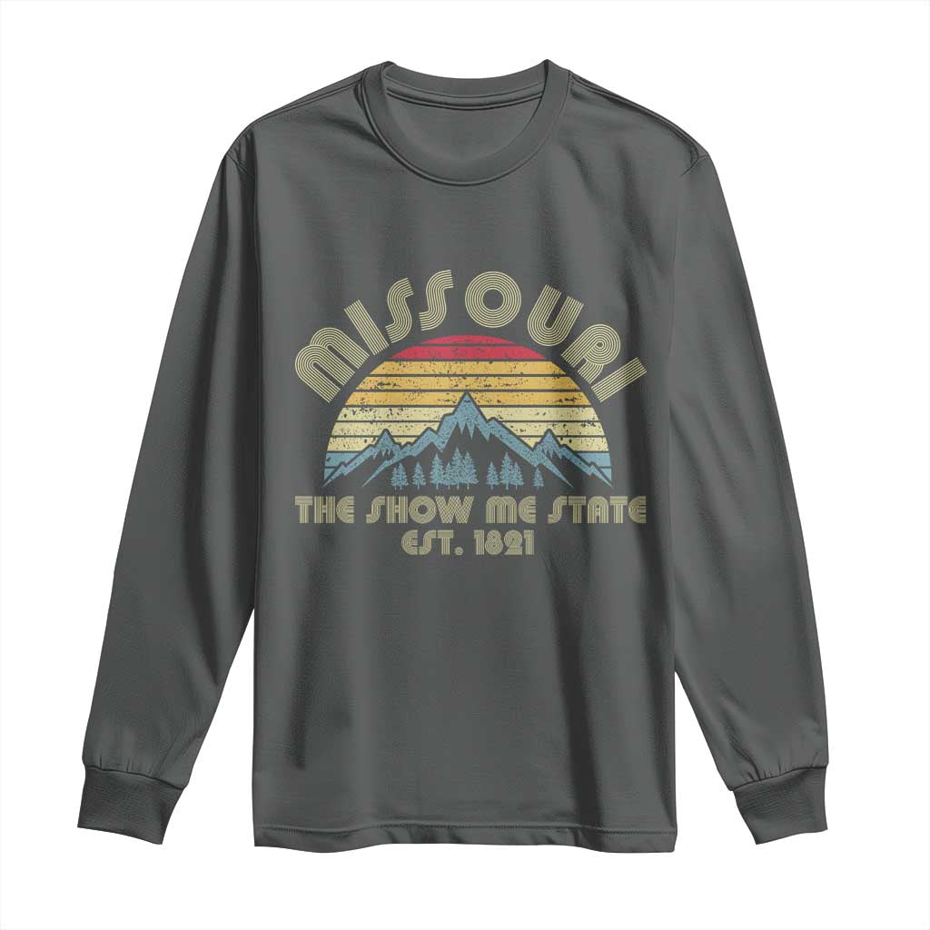 Retro Missouri The Show Me State USA America Souvenir Gift Long Sleeve Shirt
