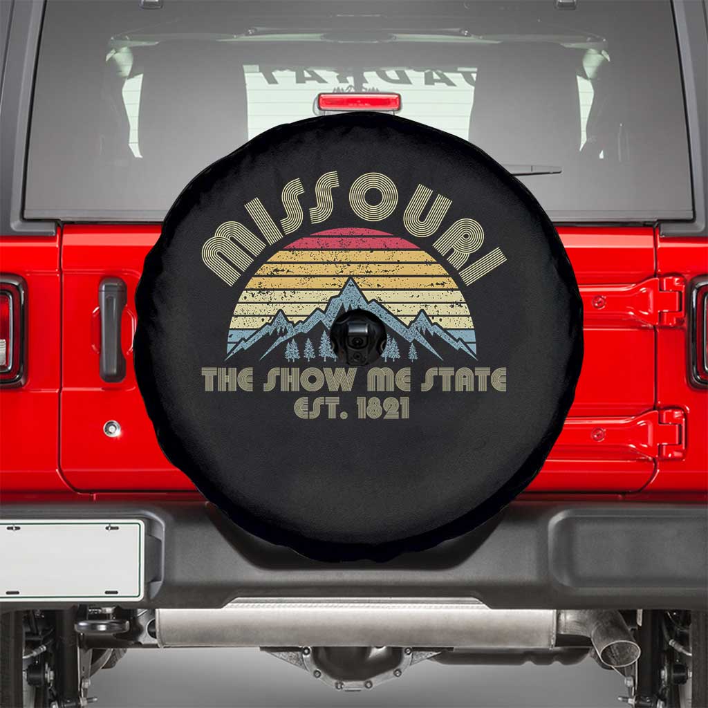 Retro Missouri The Show Me State USA America Souvenir Gift Spare Tire Cover The Show Me State USA America Souvenir