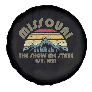 Retro Missouri The Show Me State USA America Souvenir Gift Spare Tire Cover The Show Me State USA America Souvenir