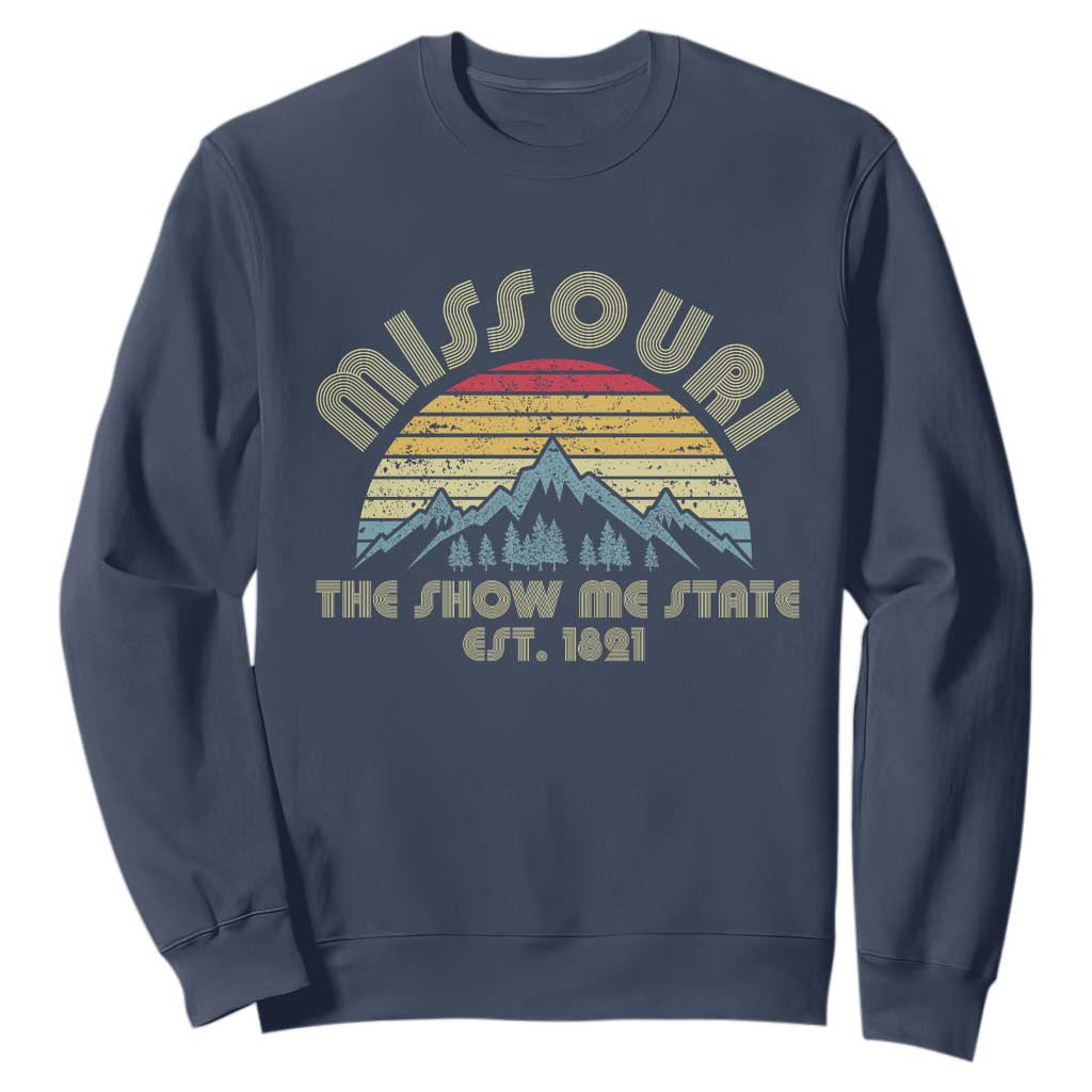 Retro Missouri The Show Me State USA America Souvenir Gift Sweatshirt