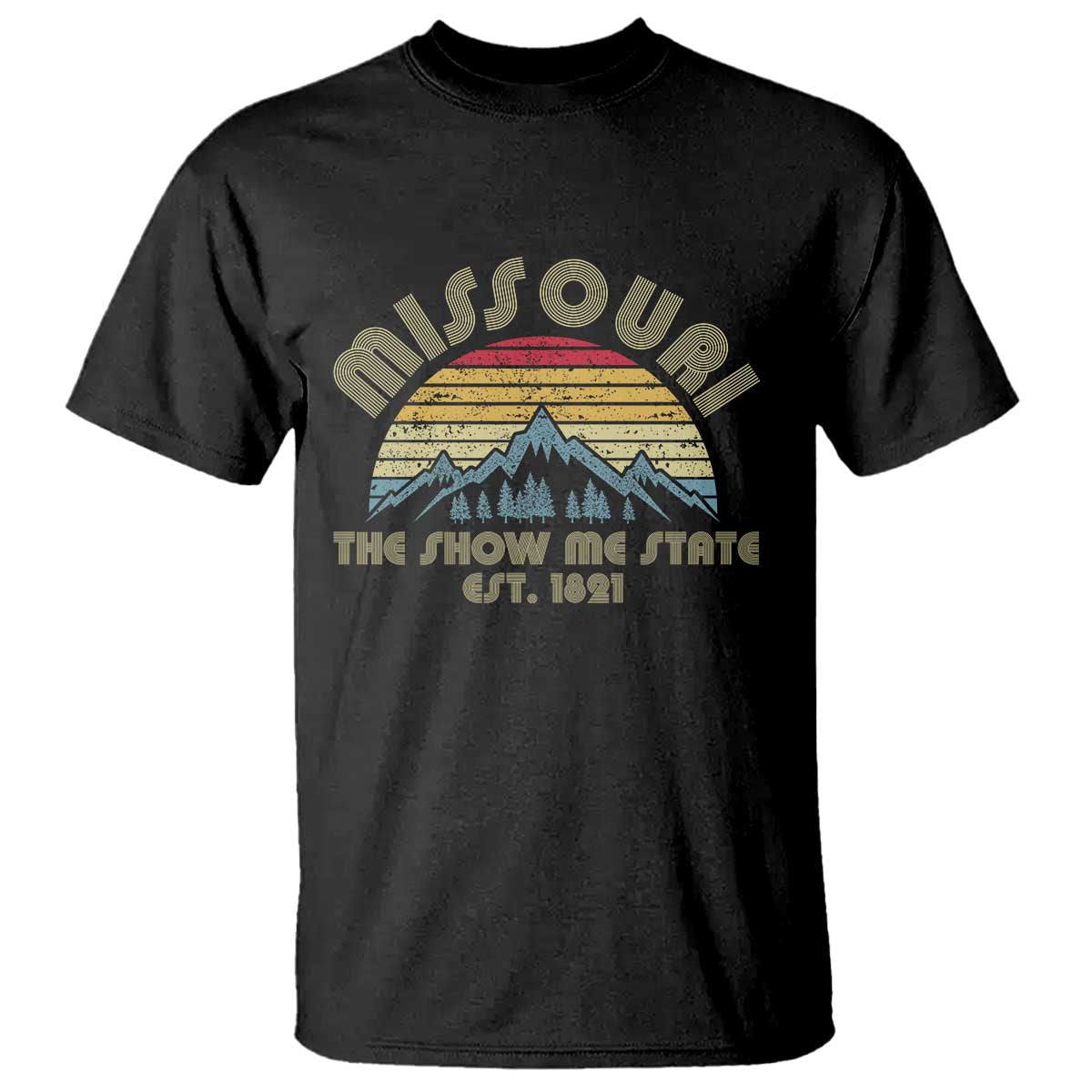 Retro Missouri The Show Me State USA America Souvenir Gift T Shirt