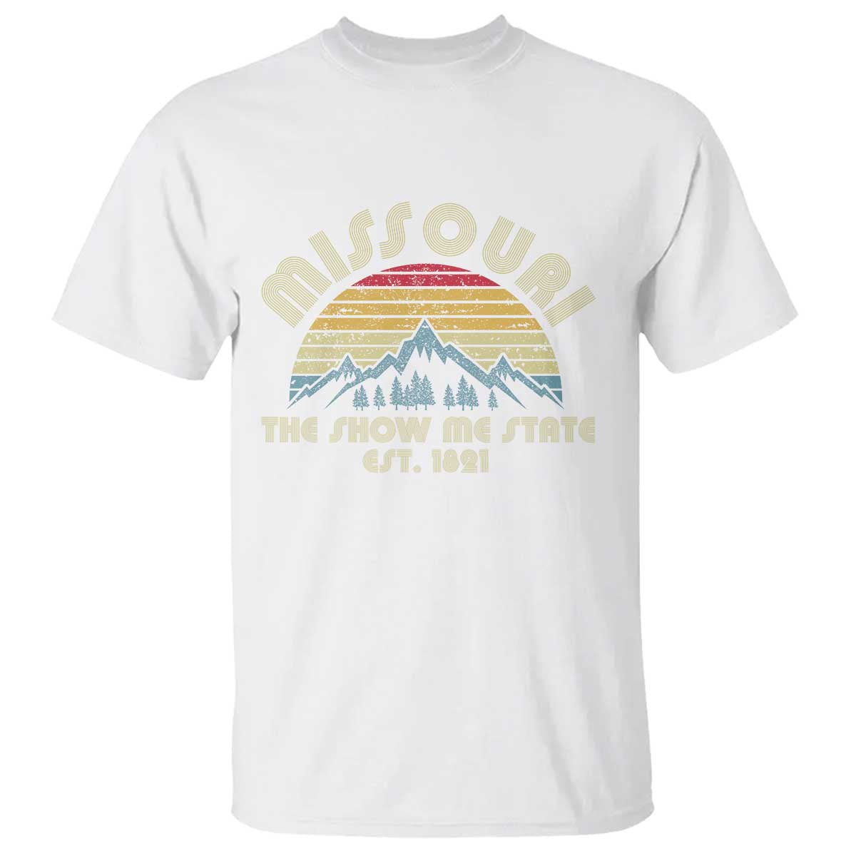 Retro Missouri The Show Me State USA America Souvenir Gift T Shirt