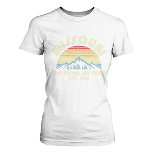 Retro Missouri The Show Me State USA America Souvenir Gift T Shirt For Women