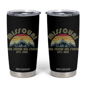 Retro Missouri The Show Me State USA America Souvenir Gift Tumbler Cup The Show Me State USA America Souvenir