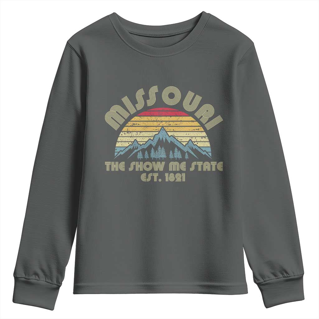 Retro Missouri The Show Me State USA America Souvenir Gift Youth Sweatshirt