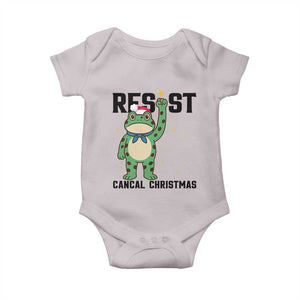 Resist Frog Baby Onesie Funny Portland Protest ICE Activist Meme TS14 Ice Gray Print Your Wear