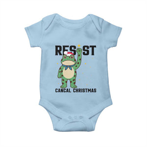 Resist Frog Baby Onesie Funny Portland Protest ICE Activist Meme TS14 Light Blue Print Your Wear
