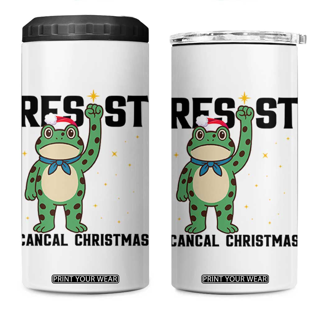 Resist Frog 4 in 1 Can Cooler Tumbler Funny Portland Protest ICE Activist Meme TS14 One Size: 16 oz White Print Your Wear