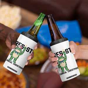 Resist Frog 4 in 1 Can Cooler Tumbler Funny Portland Protest ICE Activist Meme TS14 Print Your Wear