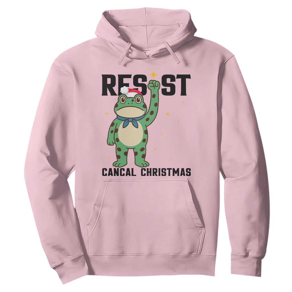 Resist Frog Hoodie Funny Portland Protest ICE Activist Meme TS14 Light Pink Print Your Wear