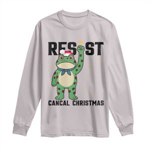 Resist Frog Long Sleeve Shirt Funny Portland Protest ICE Activist Meme TS14 Ice Gray Print Your Wear
