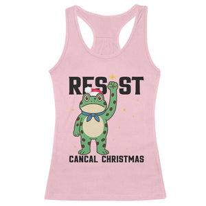 Resist Frog Racerback Tank Top Funny Portland Protest ICE Activist Meme TS14 Light Pink Print Your Wear