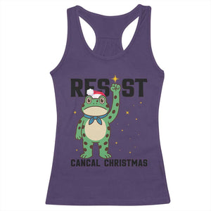 Resist Frog Racerback Tank Top Funny Portland Protest ICE Activist Meme TS14 Purple Print Your Wear