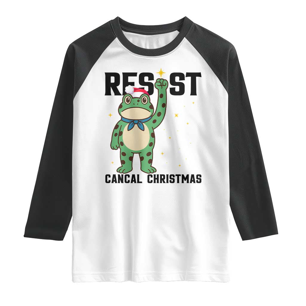 Resist Frog Raglan Shirt Funny Portland Protest ICE Activist Meme TS14 White Black Print Your Wear