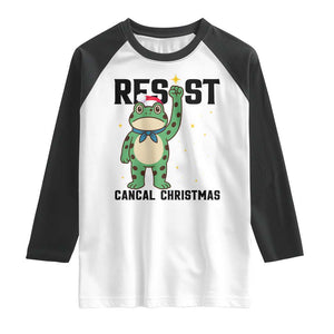Resist Frog Raglan Shirt Funny Portland Protest ICE Activist Meme TS14 White Black Print Your Wear