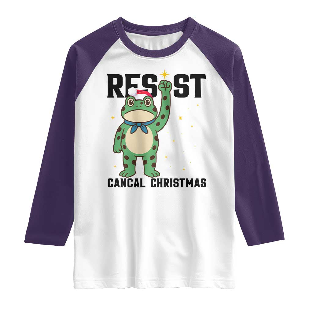 Resist Frog Raglan Shirt Funny Portland Protest ICE Activist Meme TS14 White Purple Print Your Wear
