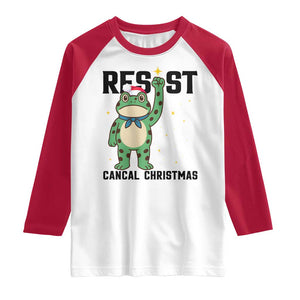Resist Frog Raglan Shirt Funny Portland Protest ICE Activist Meme TS14 White Red Print Your Wear