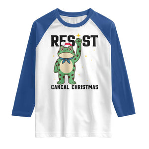 Resist Frog Raglan Shirt Funny Portland Protest ICE Activist Meme TS14 White Royal Print Your Wear