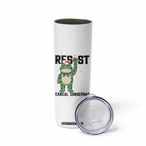 Resist Frog Skinny Tumbler Funny Portland Protest ICE Activist Meme TS14 Print Your Wear