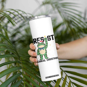 Resist Frog Skinny Tumbler Funny Portland Protest ICE Activist Meme TS14 Print Your Wear