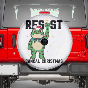 Resist Frog Spare Tire Cover Funny Portland Protest ICE Activist Meme TS14 White Print Your Wear