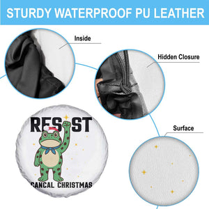 Resist Frog Spare Tire Cover Funny Portland Protest ICE Activist Meme TS14 Print Your Wear