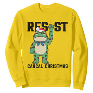 Resist Frog Sweatshirt Funny Portland Protest ICE Activist Meme TS14 Daisy Print Your Wear