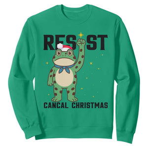 Resist Frog Sweatshirt Funny Portland Protest ICE Activist Meme TS14 Irish Green Print Your Wear