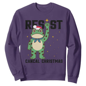 Resist Frog Sweatshirt Funny Portland Protest ICE Activist Meme TS14 Purple Print Your Wear