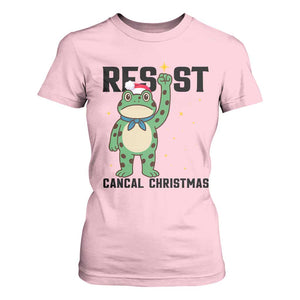 Resist Frog T Shirt For Women Funny Portland Protest ICE Activist Meme TS14 Light Pink Print Your Wear