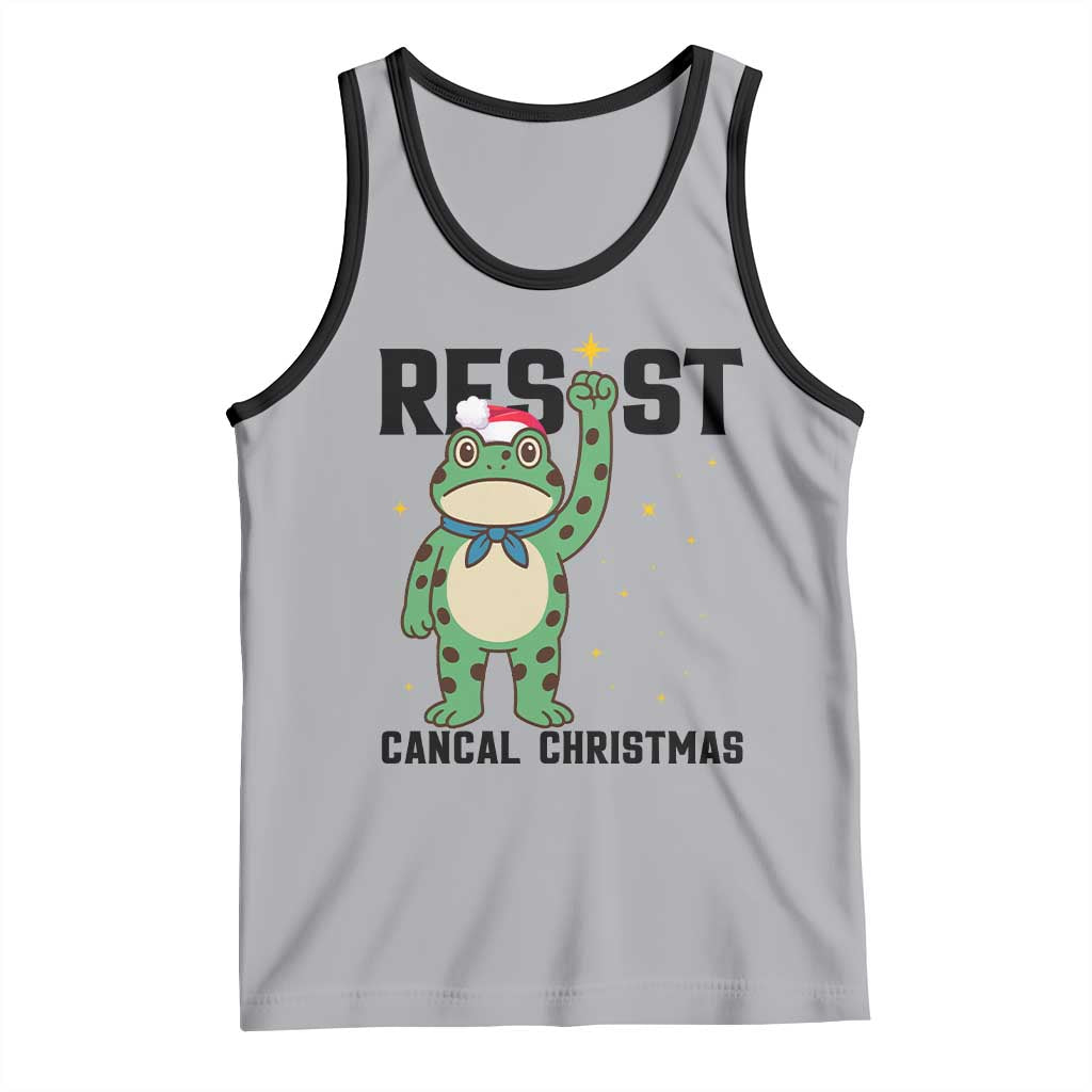 Resist Frog Tank Top Funny Portland Protest ICE Activist Meme TS14 Athletic Heather Black Print Your Wear