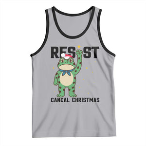 Resist Frog Tank Top Funny Portland Protest ICE Activist Meme TS14 Athletic Heather Black Print Your Wear