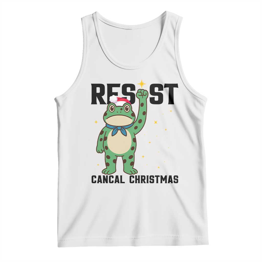 Resist Frog Tank Top Funny Portland Protest ICE Activist Meme TS14 White Print Your Wear