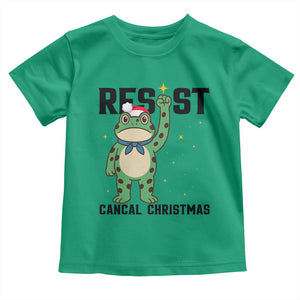 Resist Frog Toddler T Shirt Funny Portland Protest ICE Activist Meme TS14 Irish Green Print Your Wear