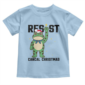 Resist Frog Toddler T Shirt Funny Portland Protest ICE Activist Meme TS14 Light Blue Print Your Wear